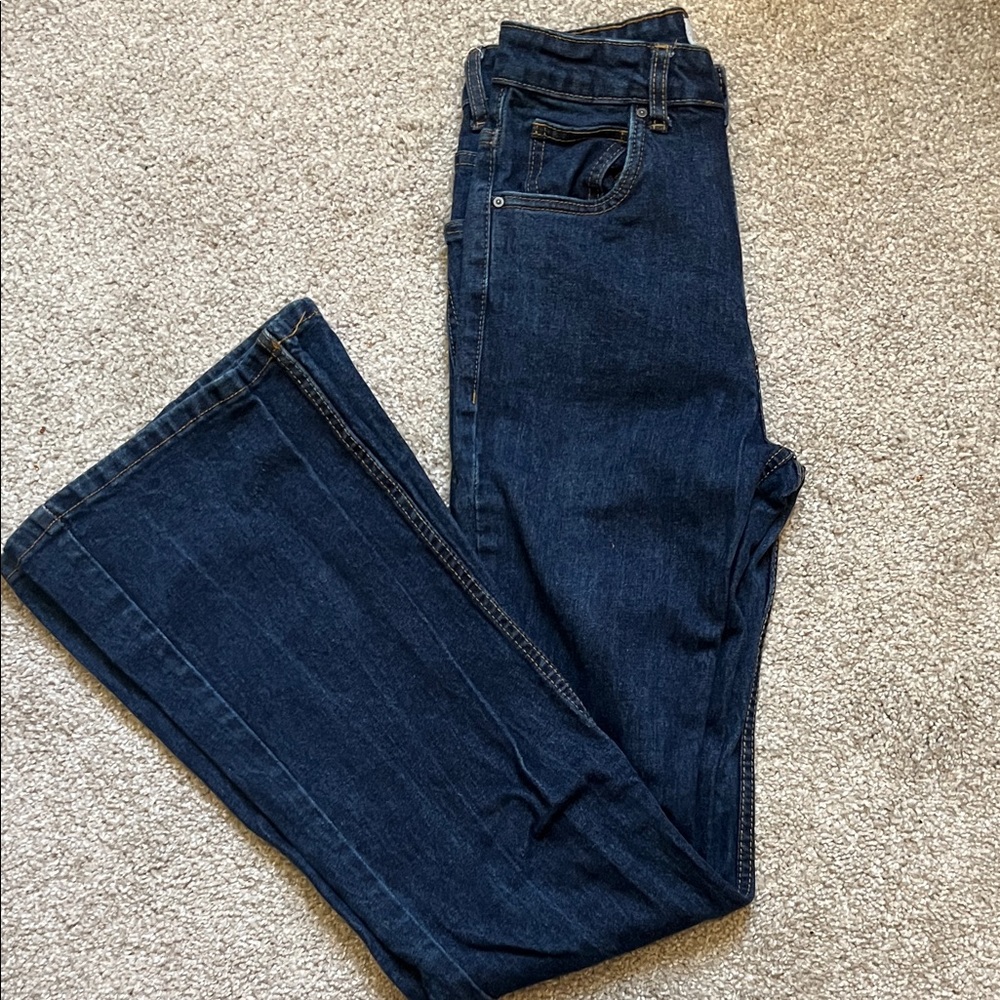 Cotton On Dark Blue Flare Jeans